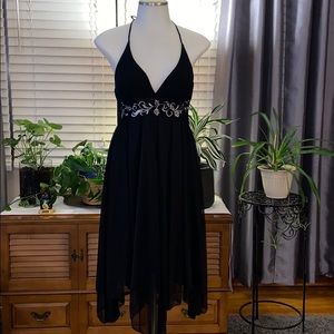 Taboo Halter Dress w/Empire Waist